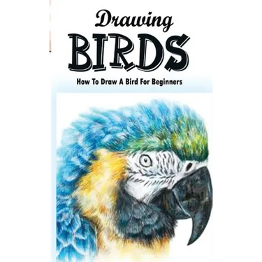 Drawing Birds: How To Draw A Bird For Beginners: How To Draw Birds Step By Step Guided Book