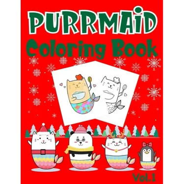 Purrmaid Coloring Book: Christmas (Xmas) And Birthday Gifts For Girl