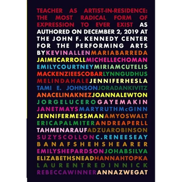 Teacher As Artist-in-Residence: The Most Radical Form of Expression to Ever Exist