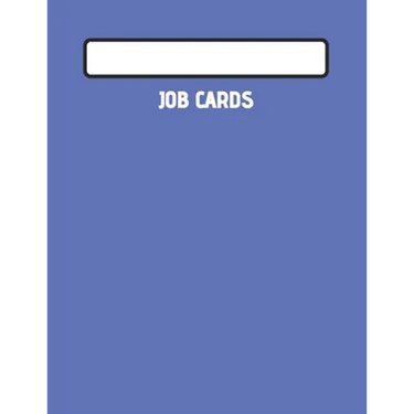 Job Cards: Service, Mechanic, Technician Job Card Book