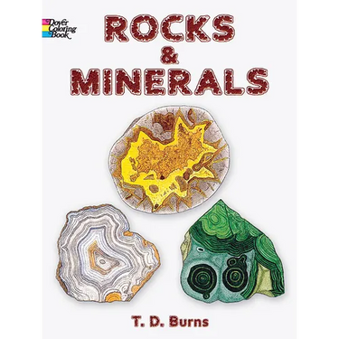 Rocks and Minerals Coloring Book