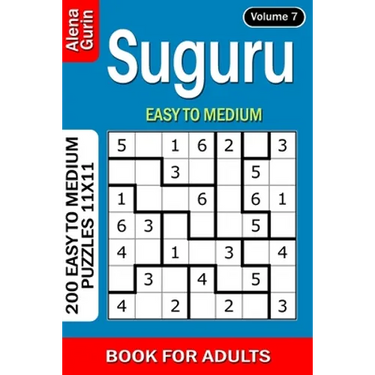 Suguru puzzle book for Adults: 200 Easy to Medium Puzzles 11x11 (Volume 7)