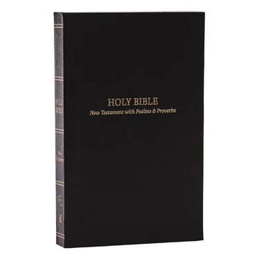 KJV Holy Bible: Pocket New Testament with Psalms and Proverbs, Black Softcover, Red Letter, Comfort Print: King James Version