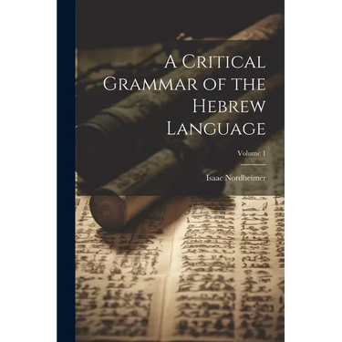 A Critical Grammar of the Hebrew Language; Volume 1