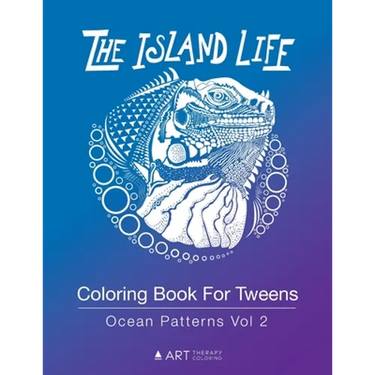 Coloring Book For Tweens: Ocean Patterns Vol 2: Colouring Book for Teenagers, Young Adults, Boys, Girls, Ages 9-12, 13-16, Cute Arts & Craft Gift, Det