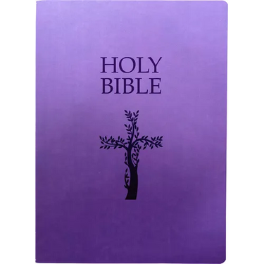 KJV Holy Bible, Cross Design, Large Print, Royal Purple Ultrasoft: (Red Letter, 1611 Version)