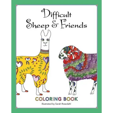 Difficult Sheep & Friends: Coloring Book