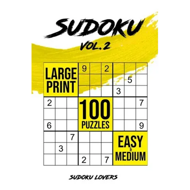 Sudoku Large Print: 100 Easy and Medium Puzzles