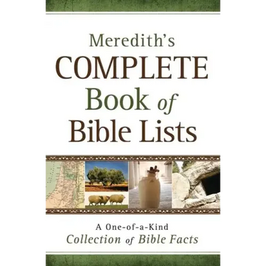 Meredith's Complete Book of Bible Lists
