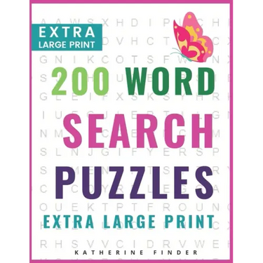 Extra Large Print Word Search Puzzles and Solutions: 200 Word Search Games With Solutions For You To Relieve Boredom And Stress Perfect For Readers Th
