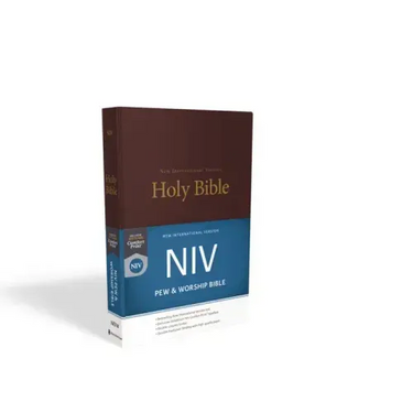 NIV, Pew and Worship Bible, Hardcover, Burgundy