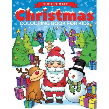 The Ultimate Christmas Colouring Book for Kids: Fun Children's Christmas Gift or Present for Toddlers & Kids - 50 Beautiful Pages to Colour with Santa