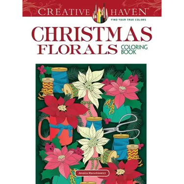 Creative Haven Christmas Florals Coloring Book