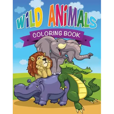 Wild Animals Coloring Book