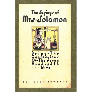 The Sayings of Mrs. Solomon