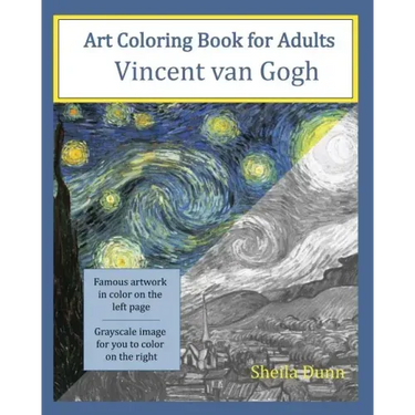 Art Coloring Book for Adults: Vincent van Gogh