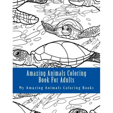 Amazing Animals Coloring Book for Adults: Relax and Relieve Stress with This Magical Adult Animal Coloring Book