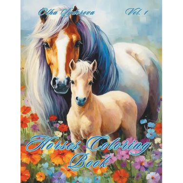 Horses Coloring Book