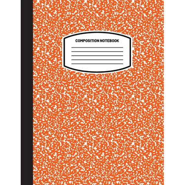 Classic Composition Notebook: (8.5x11) Wide Ruled Lined Paper Notebook Journal (Orange) (Notebook for Kids, Teens, Students, Adults) Back to School