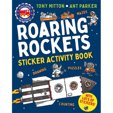 Amazing Machines Roaring Rockets Sticker Activity Book