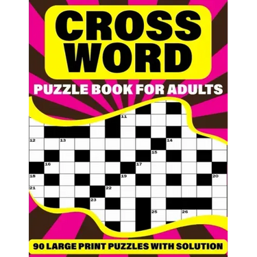 Crossword Puzzle Book For Adults: Large Print Holiday Crossword Book For Adult And Senior Grandparents With Supplying 90 Large Print Puzzles And Solut