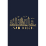 San Diego Skyline: San Diego travel inspired design. City of California, sights and history. Skyline and Cityscape.