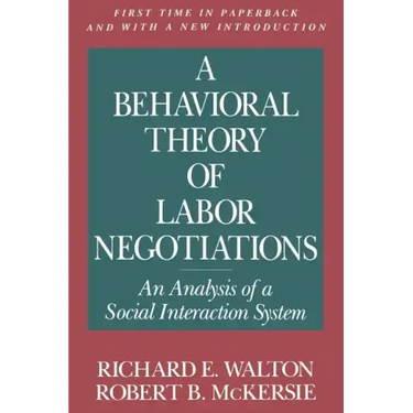 A Behavioral Theory of Labor Negotiations: The Ottoman Route to State Centralization