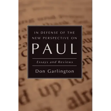 In Defense of the New Perspective on Paul