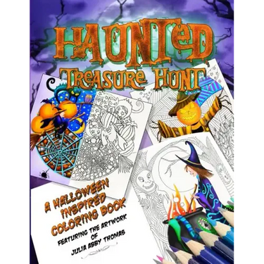 Haunted Treasure Hunt: A Halloween Inspired Coloring Book