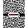 Spiral Notebook: Black and White Leopard Notebook, Spiral Journal/ Notebook with Blank Pages - Total 100 Pages Sheets, Size 8.5 x 11