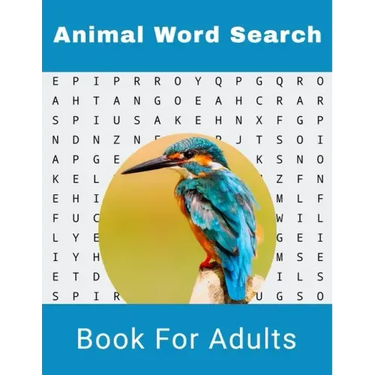 Animal Word Search Book For Adults: Large Print Wild life Puzzle Book With Solutions