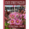 Sikaku Puzzles: Large Print 200 Brain Teaser Book #5: Fun Filled Puzzles and Solutions for Beginners and Up