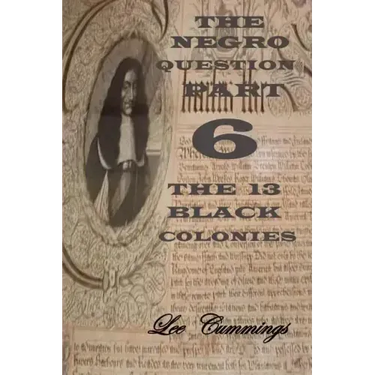 The Negro Question Part 6 the 13 Black Colonies