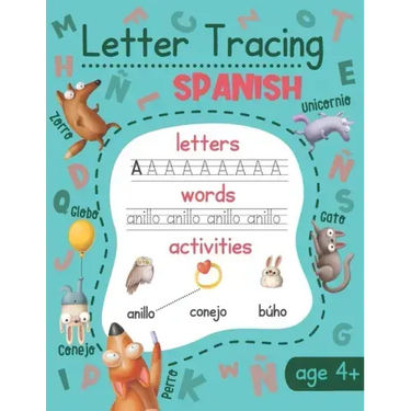 Letter Tracing: Spanish: Spanish Handwriting Practice - Spanish Language Learning for Kids