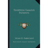 Thirteen Famous Patients