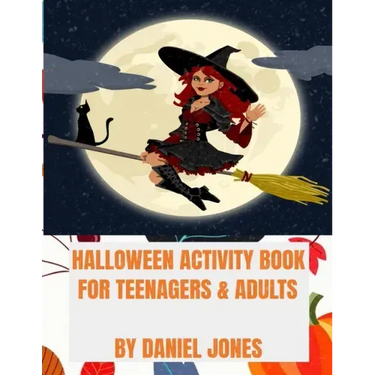 Halloween activity Book for Teenagers and Adults