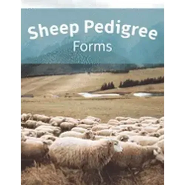 Sheep Pedigree Forms: Keep Records of your Herd's Bloodlines with 40 Easy-to-Use Three Generation Pedigree Templates: Just Fill in the Infor