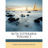 Acta Litteraria, Volume 1