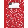 Marble Notebook A5: Red Marble Wide Ruled Journal
