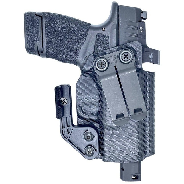 Canik TP9 Elite Sub-Compact IWB KYDEX Plus Line Holster (Optic Ready w/Claw & Monoblock Clip) by Rounded Gear