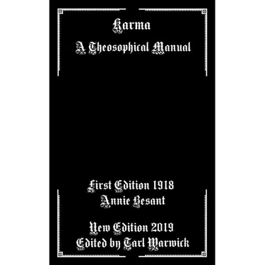Karma: A Theosophical Manual