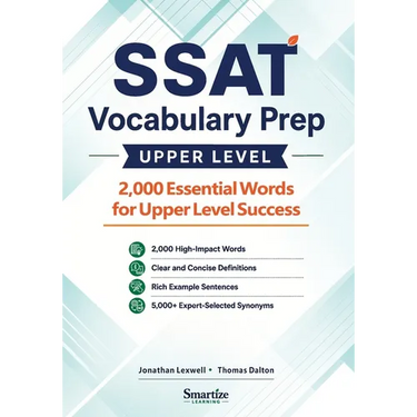 SSAT Vocabulary Prep (Upper Level): 2,000 Essential Words for Upper Level Success