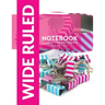 Wide Ruled Notebook - 3 Subject For Students