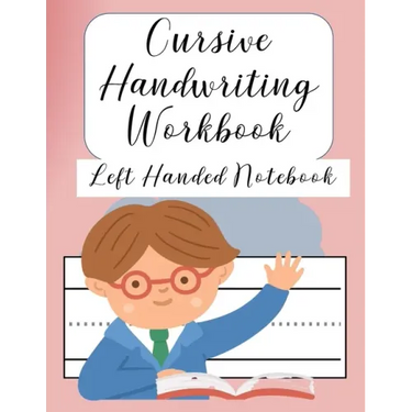 Cursive Handwriting Left Handed Notebook: Left hand journal workbook notebook for cursive letter practice for left handed beginner girls boys kids tee