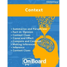 Context: Summarize and Paraphrase, Fact vs. Opinion, Context Clues, Cause and Effect, Compare and Contrast, Making Inferences, Inference, Context Clue