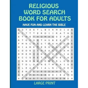 Religious Word Search Book for Adults: Have Fun and Learn the Bible Large Print