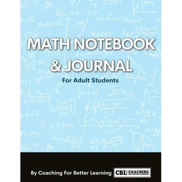 Math Notebook and Journal For Adult Students