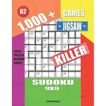 1,000 + Games jigsaw killer sudoku 9x9: Logic puzzles medium levels