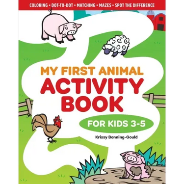 My First Animal Activity Book: For Kids 3-5