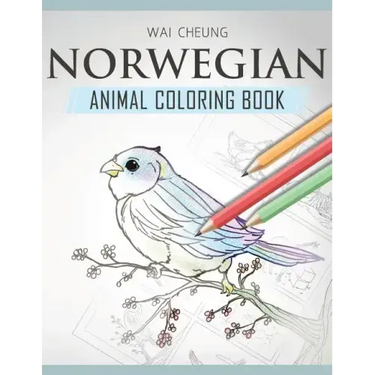 Norwegian Animal Coloring Book